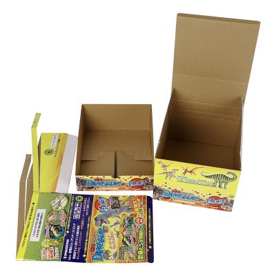 China Recycled Materials Custom E-commerce Moving Cardboard Corrugated Box Easy Tear Open Zipper Box Without Kit With Medium Paper Strip for sale