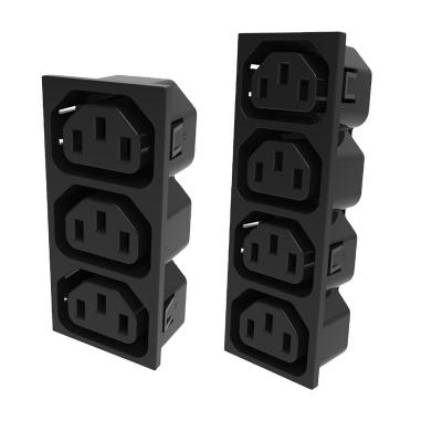 China Industrial Breaking In Electrical IEC C13 Plug Socket Use For Power Distribution Equipment for sale