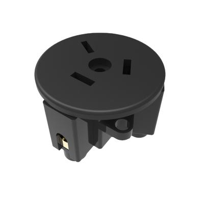 China Safe Circular Black SAA Power Outlet Socket for sale