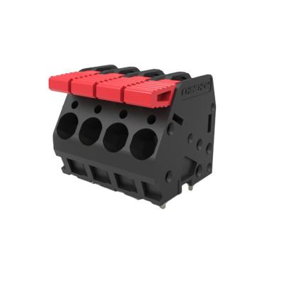 China Power Mount Screwless Recess Wire Connector Din Rail Terminal Block for sale