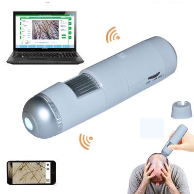 China Wireless Skin Wrinkle Analysis Connection Digital Skin Scalp Hair Diagnosis Detection Analyzer Machine With Support Andriod IOS Windows for sale