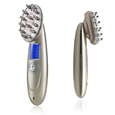 China USB Cable To Charge Vibrating Stimulating Hair Growth Laser Comb Scalp Brush From China Suppliers for sale