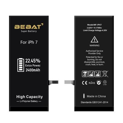 China Manufacturer Price Original Mobile Phone Battery For iphone 7 High Capacity 2400mah OEM AND ODM for sale