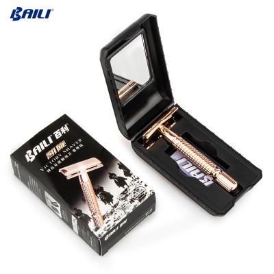 China China Newest Double Blade Shaving Razor Set Double Edge Safety Razor With Blade Manufacturer for sale