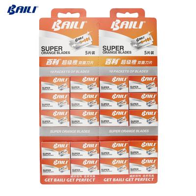 China Baili BP1002 No Disposable Razor Shaving Blades Customized Double Edge Shaving Blades BP1002 for sale