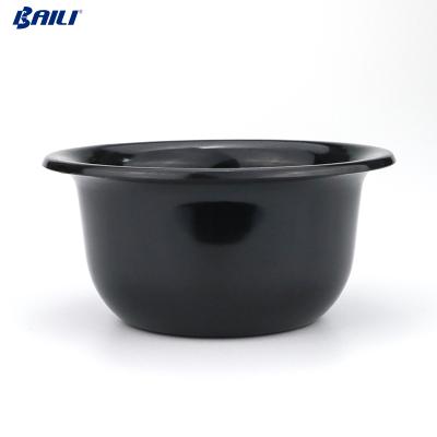 China Black Plastic ABS Plastic Shaving Brush Soap Bowl for sale