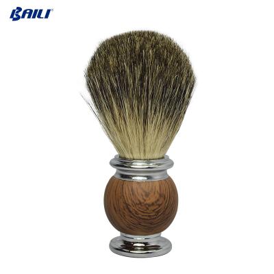 China Shaving Brush Metal Resin Handle Badger Shaving Brush for sale