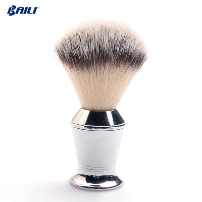 China Private Label Shaving Brush Metal Handle Harsh Hair Shaving Brush , Men Shaving Brush Set for sale