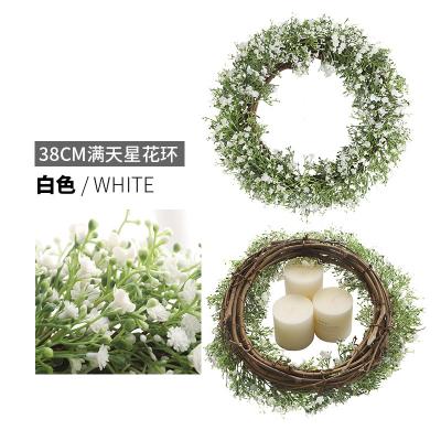 China Nordic Institute of Statistics baby's breath branches and star garland living room lintel simulation garland Central Institute of Statistics home Christmas decoration rattan garland for sale