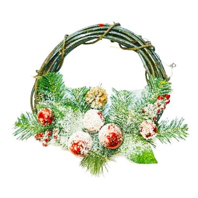 China 2021 Wholesale Home Decor Rattan Braids Wedding Artificial Flowers Christmas Wreath Home Decoration Wreath Frame for sale