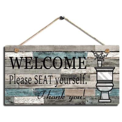 China Europe Customize Amazon Success Hanging Welcome Sign For Your Front Door for sale