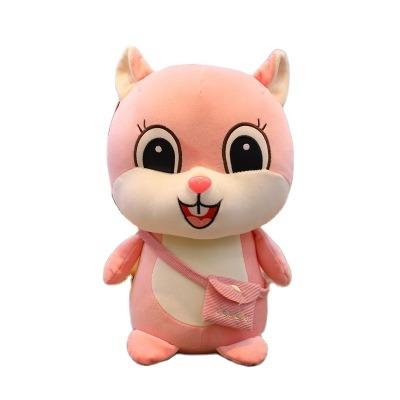 China stuffed & Cute Plush Toy Cute Squirrel Stuffed Toy Doll Hamster Pillow Kid Sleep Hug Doll Girl Peasy Doll for sale