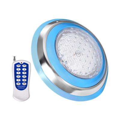 China Hotel Swimming Pool Lighting Underwater High Power SMD2835 12w 18w 24w Wall Mounted Stainless Steel Led Swimming Pool Lamp for sale