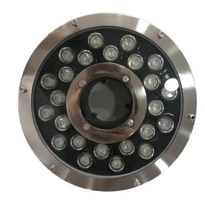 China Hotel Led AC 12v Submersible Fountain Lights Outdoor Pool Lights 18W RGB IP68 Led Circle Ring Underwater Light for sale