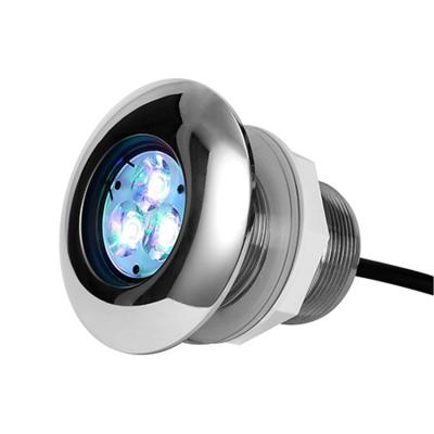 China LANDSCAPE RGB 304 Stainless Steel Mini Underwater Recessed Led Swimming Pool Lamp For Swimming Pool Stage for sale