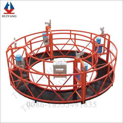 China Clearning service and contructin industry circular suspended platform/construction circular gondola/circular cradle for sale