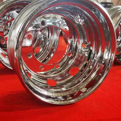 China Truck 22.5 Chrome Steel Wheels Rims Factory Outlet Truck Steel Wheel Rim Hot Selling Wheels Rim for sale