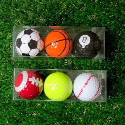 China Customized Gift Sets of Golf, Basketball, Soccer, Volleyball, Tennis, Baseball Sports Golf Balls BJB02 for sale