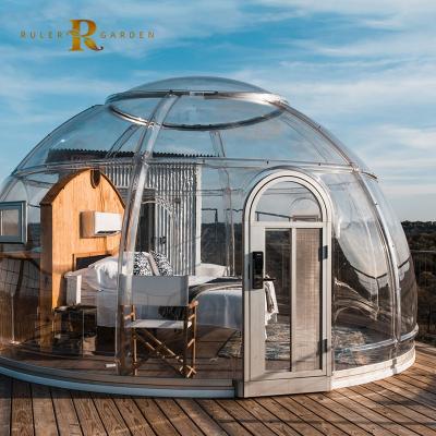 China Hot Selling Customized Design PC Polycarbonate Dome Tent Modular Dome House For Resorts for sale