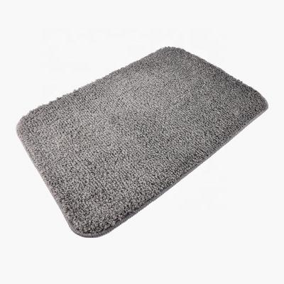 China Viable Hot Sale Soft Chenille Bathroom Floor Mat Door Mat Fluffy Microfiber Bath Rug for sale