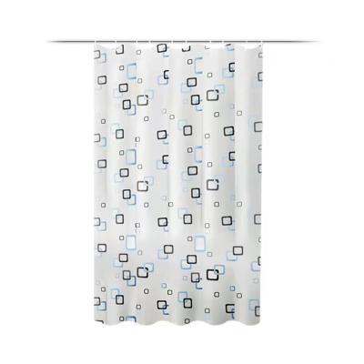 China Viable wholesale waterproof polyester shower curtain thick square meter to send hook bathroom curtain for sale