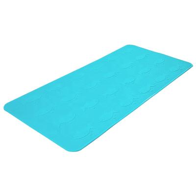 China 35X75Cm Viable Animal Anti Slip Silicone Bath Mat Shower Floor Mat Baby Tub Mat for sale