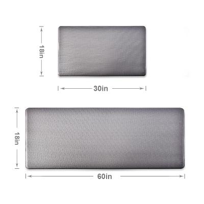 China Reversible Comfortable Anti Fatigue Kitchen Floor Mat Waterproof Kitchen Mat Set for sale