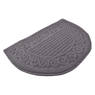 China Sale Polypropylene Half Covers Hot Round Anti Slip Absorbent Indoor Outdoor Door Mats for sale