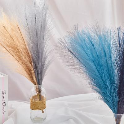 China Wholesale Hotel Wedding Party Event Decoration Yunnan Artificial Flowers Small Home Decor Fake Pampas Grass Pampas Grass Decor Wedding Artificial for sale