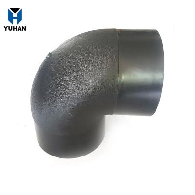 China Non Toxic Corrosion Resistant Pn16 Lightweight HDPE Pipe Fittings Bend 45 / 90 Degree Elbow for sale