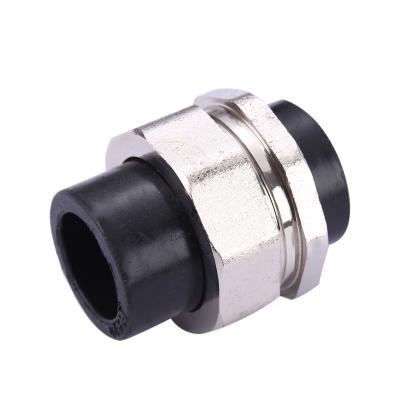 China Non-Toxic Light Weight HDPE Pipe Fittings Double Unions Ppr Pe Joint Unions Cheap Price Male Female Union for sale