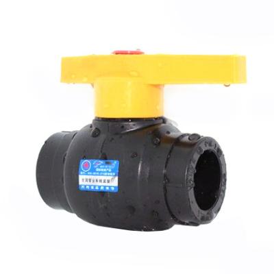 China Water Supply HDPE Ball Valve With Steel Core Used For Water Stop DN20 To DN110 for sale