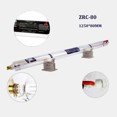 China Hotels ZRC-80 30W 80W 130 Watt CO2 Laser Tube CO2 80W Laser Tube For Laser Cutting Machine for sale