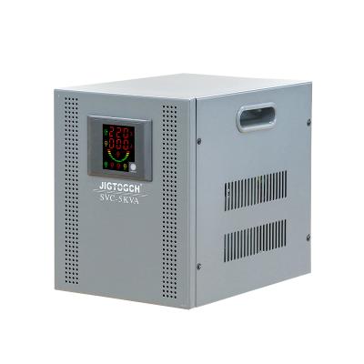 China SVC Voltage Stabilizer 5kva LCD 220V AC Voltage Stabilizer Voltage Regulators / Auto Stabilizers for sale