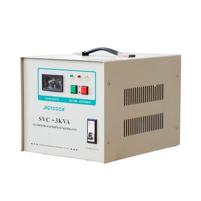 China SVC Automatic Voltage Stabilizer 220v Output 3000W Single Phase AC Voltage Stabilizer Voltage Regulators/Stabilizers for sale