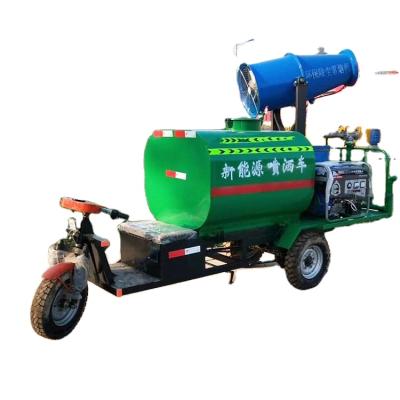 China Building Material Shops Manufacturers New Energy Three Wheel Fog Cannon Electric Sprinkler Cart Construction Site Landscaping Dust Suppression Cart for sale