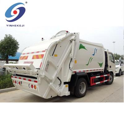 China Factory Dongfeng Waste Management 8m3 Small Capacity Trash Compactor Vehicle for sale