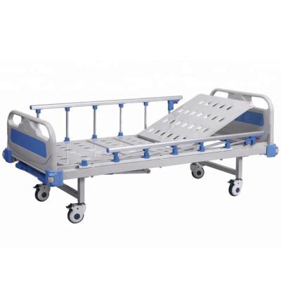 China Clinc Cheap Price Metal Hospital Bed Single Used Equipment Manual Bed for sale