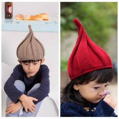 China JOINT hats and covers Korean children's hat windmill HAT baby fall and winter headed wool twist straightWinter knitted hats for sale