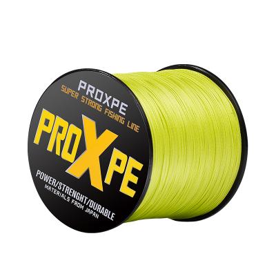 China PROXPE Multifilament Tresse Peche High Tensile Pe Braided Saltwater Yarns 8 Strands Fishing Line for sale