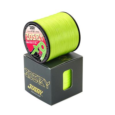 China New JOSBY 9 High Strength 100 Strands 150 200 300 500 1000 m Japanese PE Woven Fishing Line for sale