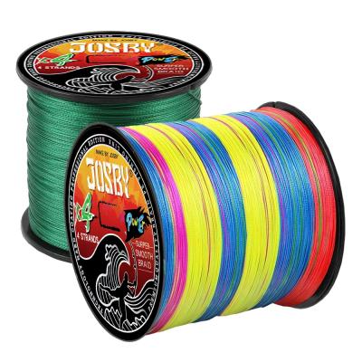 China High Strength JOSBY Pilot Multifilament 4 Thread 300M PE Braided Fishing Line Freshwater Carp/PESCA Floating Line Saltwater for sale