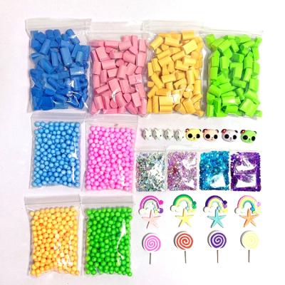 China ZQX159 32pcs Diy Resin Hair Mud Easy Accessories Set Mud Making Kit For Kids for sale