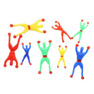 China Funny Toy CY043 Educational Novelty Toys 2019 Mini Plastic Spider Man Sticky Wall Toys Spider Sticky Toy for sale