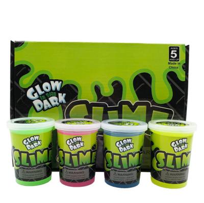 China Diy Soft Clay W027 Glow In Dark Kids Color Wholesale Crazy Mud Putty Mud Charms Mud for sale