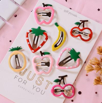 China Z013 Fruit Ready To Ship INS Fruit Clips Hair Banana Clips For Hair Hair Clips Cute Plastic Clip for sale