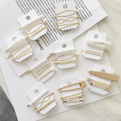 China BP-Bobby Pin Accessories Hair Clip For Women Z010 RTS Korean Retro Pearl Hair Clips for sale