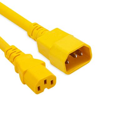 China Yelei China COMPUTER Top C13 C14 Power Extension Cord Large Male To Female AC Power Cord With UK EU Plugs for sale