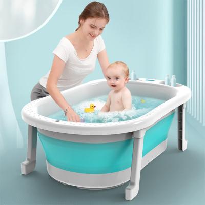 China Eco-freindly pink plastic green baby bathtub, collapsible for newborn baby bathtub for sale