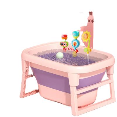 China Foldable Baby Kids Children for 0-15 Years Shower Basin Folding Anti-Slip Other Baby Supplies Baby Bathtub for sale